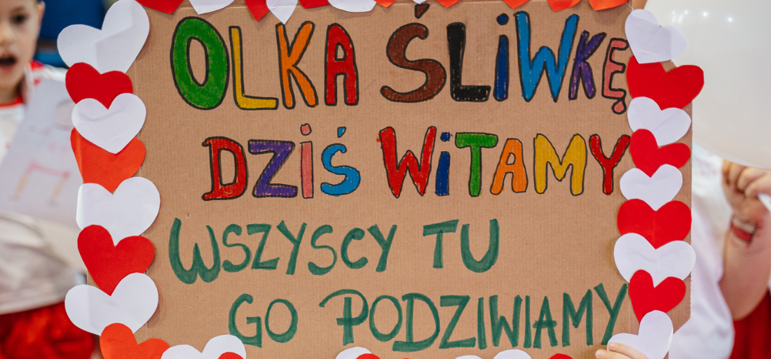 Zdjęcie plakatu powitalnego